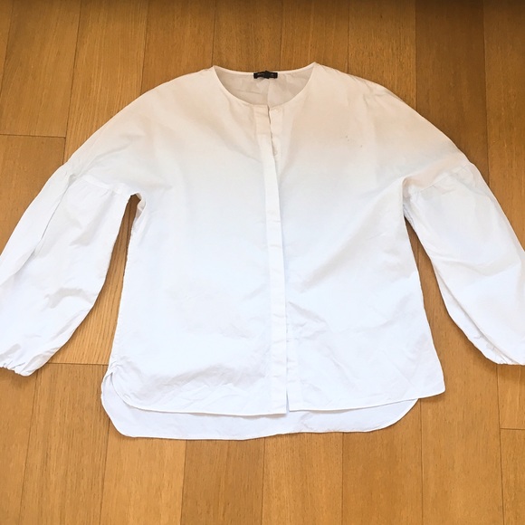 🌟SaLE🌟Massimo dutti collarless shirt sz 8 - Picture 2 of 5